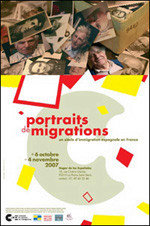 Affiche de l'exposition "Portraits de migrations, un siècle d'immigration espagnole en France" © Cité Nationale de l'Histoire de l'Immigration