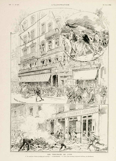 Les troubles de Lyon, L’Illustration, 30 juin 1894