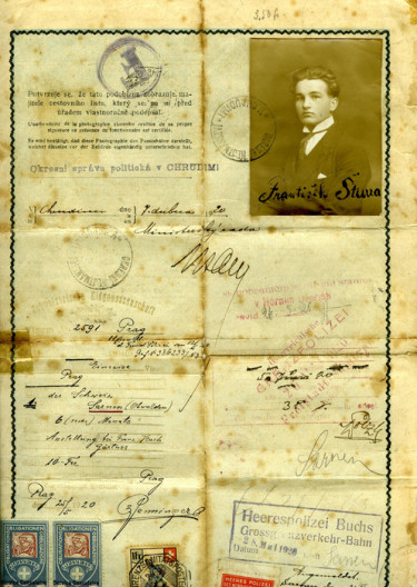 Passeport de Frantisèk Stursa © Musée national de l'histoire et des cultures de l'immigration