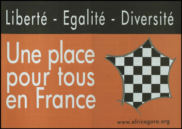 Affiche éditée par Africagora © Médiathèque, Cité nationale de l'histoire de l'immigration/Africagora