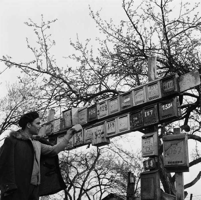 Bidonville portugais de Champigny, Paul Almasy, 1963