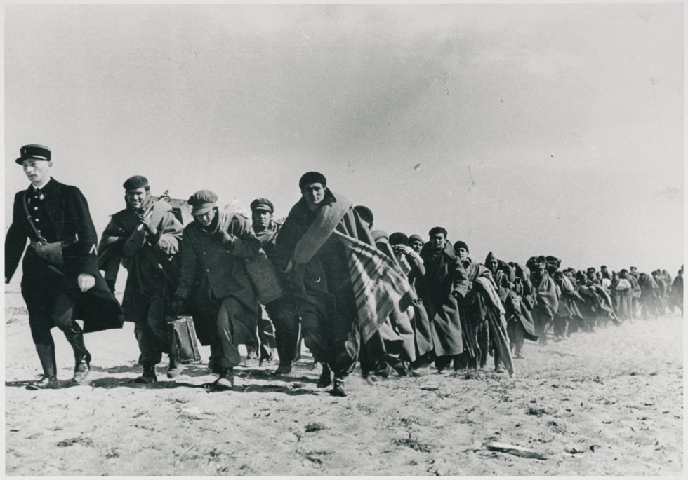 Guerre d'Espagne Réfugiés espagnols au Pays basque français en 1939 