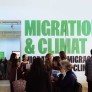 Photographie du vernissage de l'exposition "Migrations & climat"