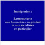 Lettre ouverte aux humanistes en général et aux socialistes en particulier