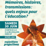Mémoires, histoires, transmissions : quels enjeux pour l’éducation ?