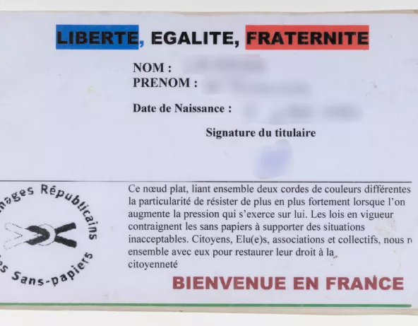 Carte de parrainage républicain du Collectif Accueil Migrants de Barbezieux