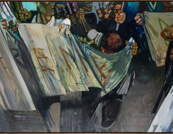 Peinture à l'huile "Algérie algérienne"