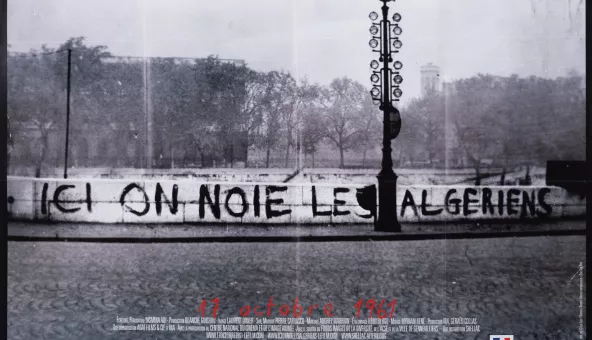 Affiche du film "Ici on noie les Algériens" de Yasmina Adi