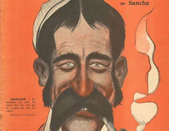 "Les Anglais chez nous", caricature parue dans le journal L’Assiette au beurre, janvier 1903