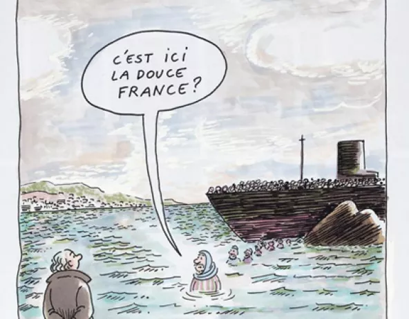 Wolinski, Douce France © Musée national de l’histoire et des cultures de l’immigration