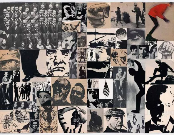 "Collages structurels". Circa 1966 