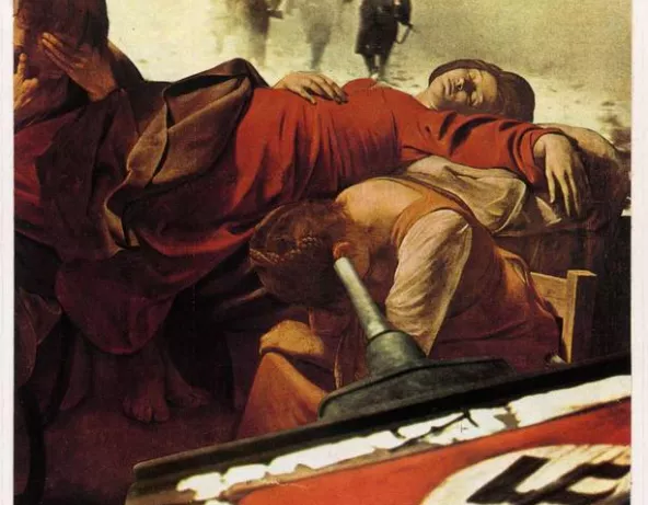 Passage par Lwow. Série "Aimez vos ennemis", 1982. Photomontage 