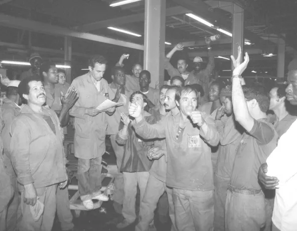 Grève contre les licenciements à l’usine Simca de Poissy, juillet 1983 