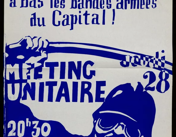Affiche meeting unitaire