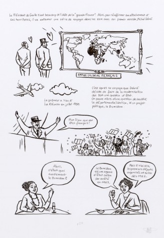 Planches originales du roman graphique Peyi An Nou