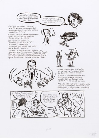 Planches originales du roman graphique Peyi An Nou