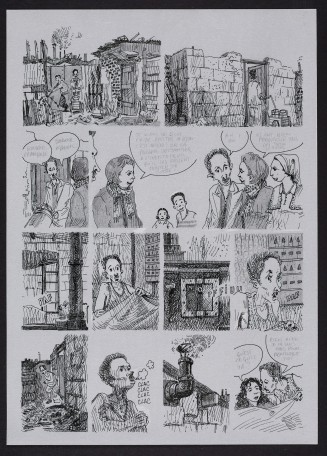 Planche de la bande dessinée Demain, demain. Nanterre Bidonville de la folie
