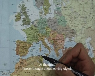 Bouchra Khalili, Mapping Journey #1. 2008. Vidéo, 4,30 mn. 