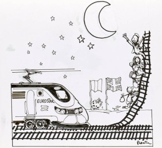 Immigration Europe / Grande Bretagne. Plantu, 2006