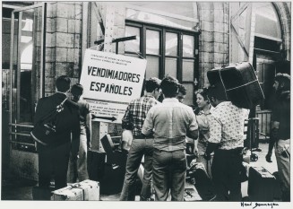 Perpignan 1975, arrival of Spanish grape-pickers 