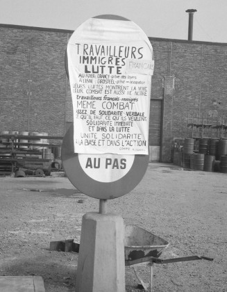 Grève avec occupation à l’usine Girosteel du Bourget, 24 février 1972 © Gerald Bloncourt/Musée national de l’histoire et des cultures de l’immigration