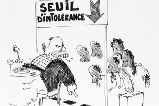 “Seuil d’intolérance”, caricature de Plantu (Jean Plantureux)