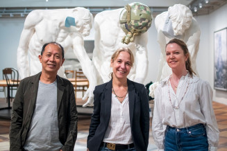 Les trois commissaires de l'exposition