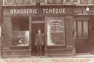 Brasserie tchèque, 57 rue des petites écuries à Paris. Carte postale