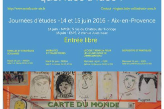 Journées d’études à Aix-en-Provence : " Les migrants & l’école : quel face à face ? "