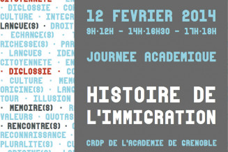 Affiche de la Journée académique au CRDP de Grenoble