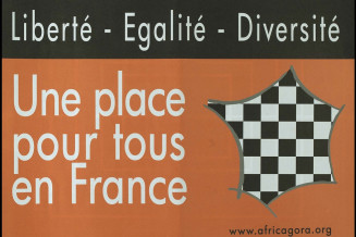 Affiche éditée par Africagora © Médiathèque, Cité nationale de l'histoire de l'immigration/Africagora