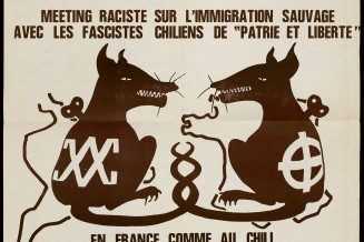 Affiche contre le meeting fasciste