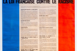 Affiche loi contre le racisme