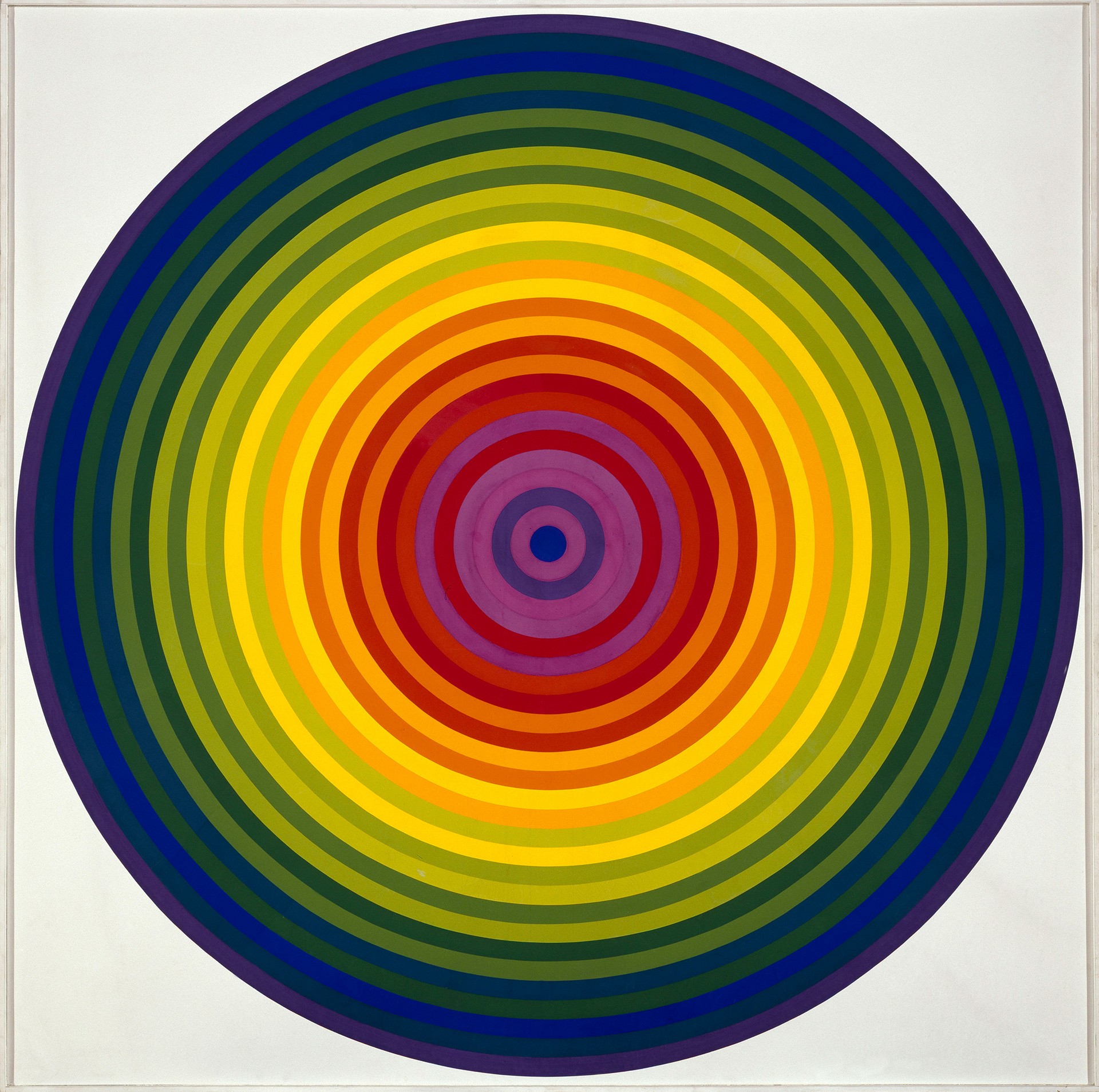 Tableau de Julio Le Parc, Cercles polychromes, 1972