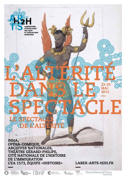 Affiche du colloque "L’altérité dans le spectacle, le spectacle de l’altérité"