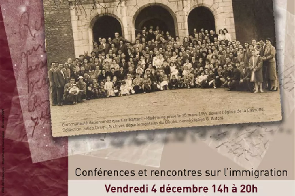 Affiche Territoires, mémoire, histoire, migrations à Besançon