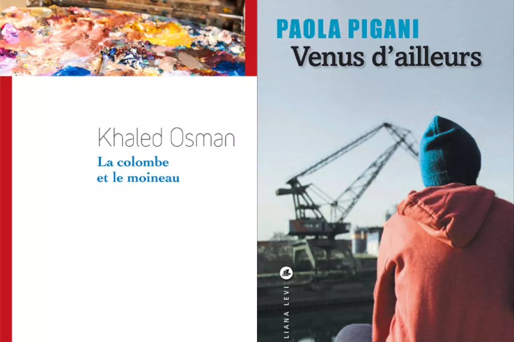 Couvertures de "La colombe et le moineau" de Khaled Osman et de "Venus d’ailleurs" de Paola Pigani