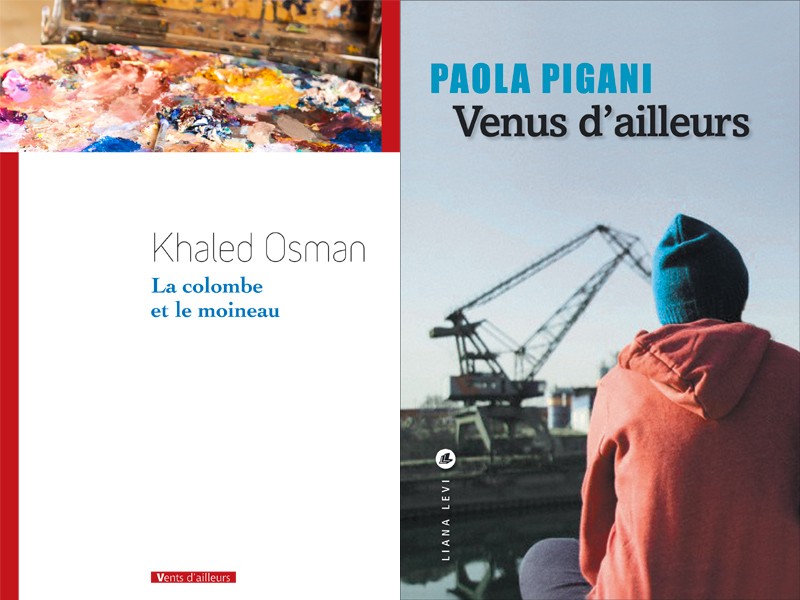 Couvertures de "La colombe et le moineau" de Khaled Osman et de "Venus d’ailleurs" de Paola Pigani