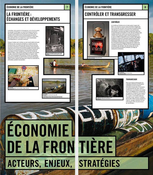 Panneaux de l'exposition itinérante Frontières
