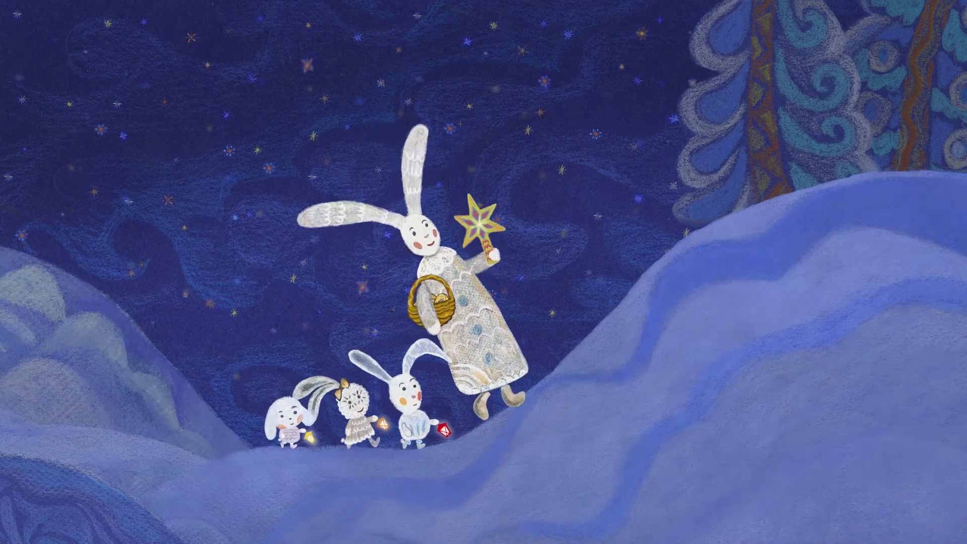 les lapins des neiges