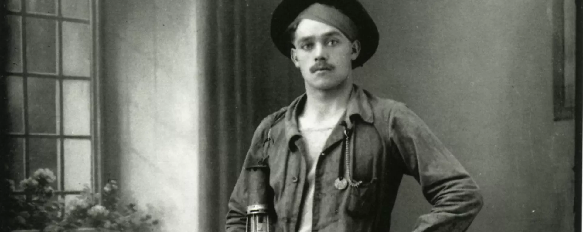 Mineur polonais. Photographie de Kasimir Zgorescki, année 1920-1930