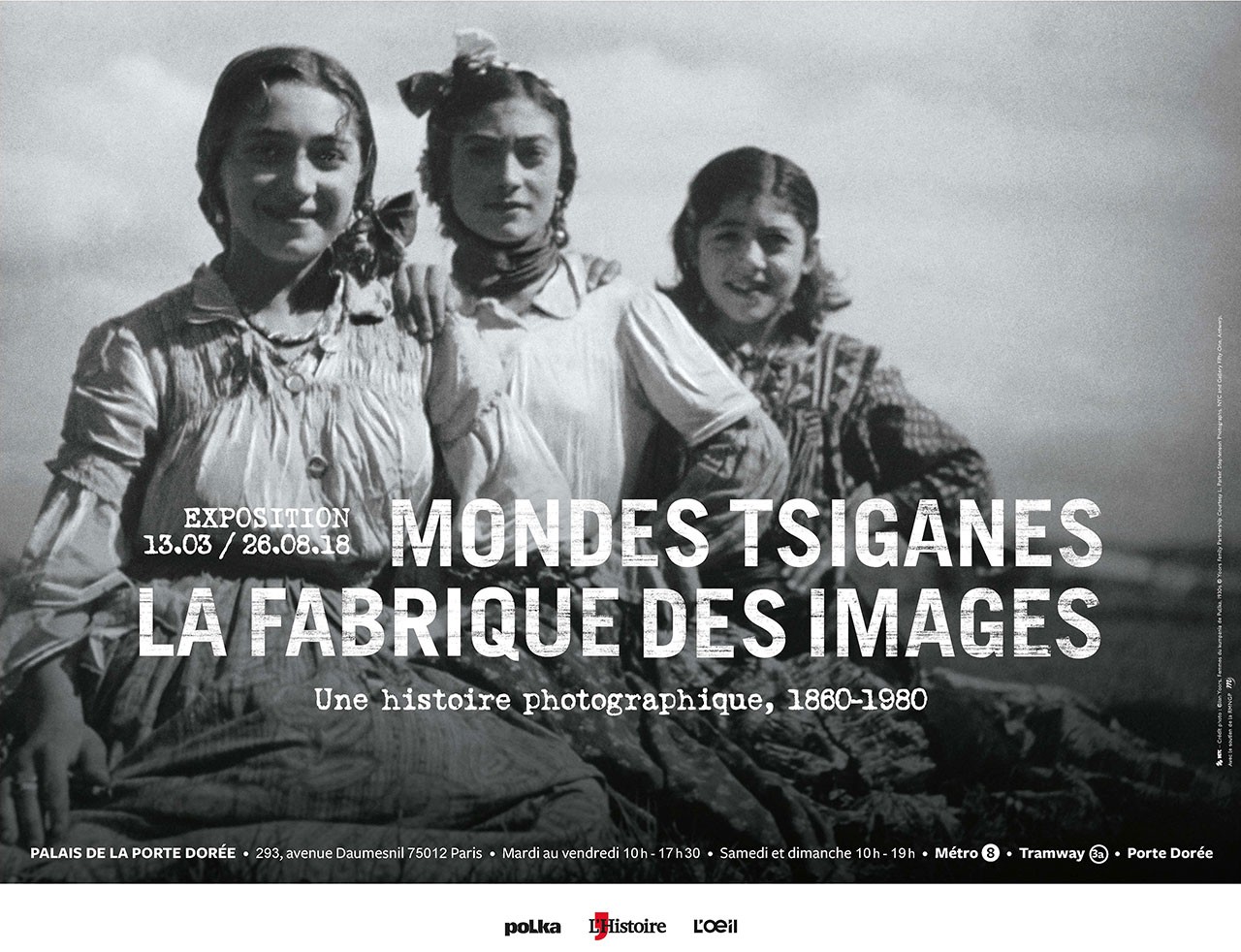 Affiche exposition Mondes tsiganes 4x3