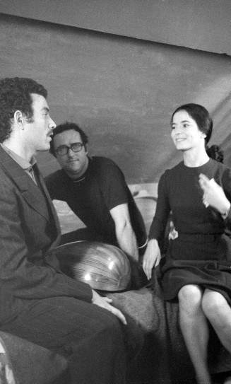 Mohamed Chouikh, Michel Drach et Marie-José Nat, 1969 