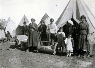 Quartier nord au camp de Mar Mkhayel à Beyrouth, 1924. © Coll. Bibliothèque Orientale-USJ.