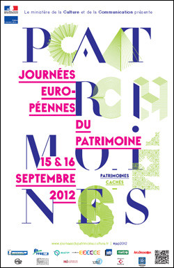 affiche Journées européennes du Patrimoine 2012