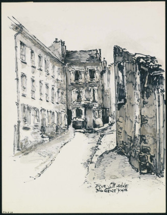La rue Sainte-Anne, une des « rues italiennes », de Nogent-sur-Marne © J. Deslandes / Musée de Nogent-sur-Marne