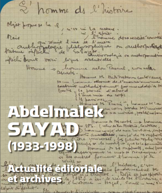 Visuel de la Rencontre Abdelmalek Sayad