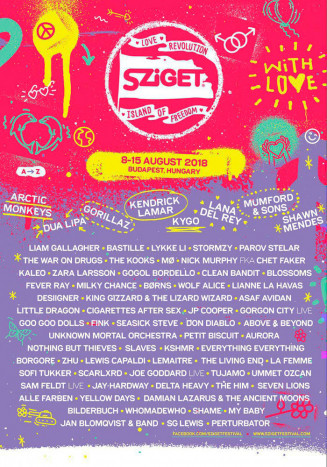 affiche Sziget Festival 2018