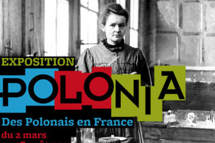affiche de l'exposition Polonia - version Marie Curie