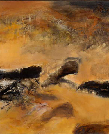 Tableau de Zao Wou-Ki, 10.03.72 En mémoire de May, 1972
